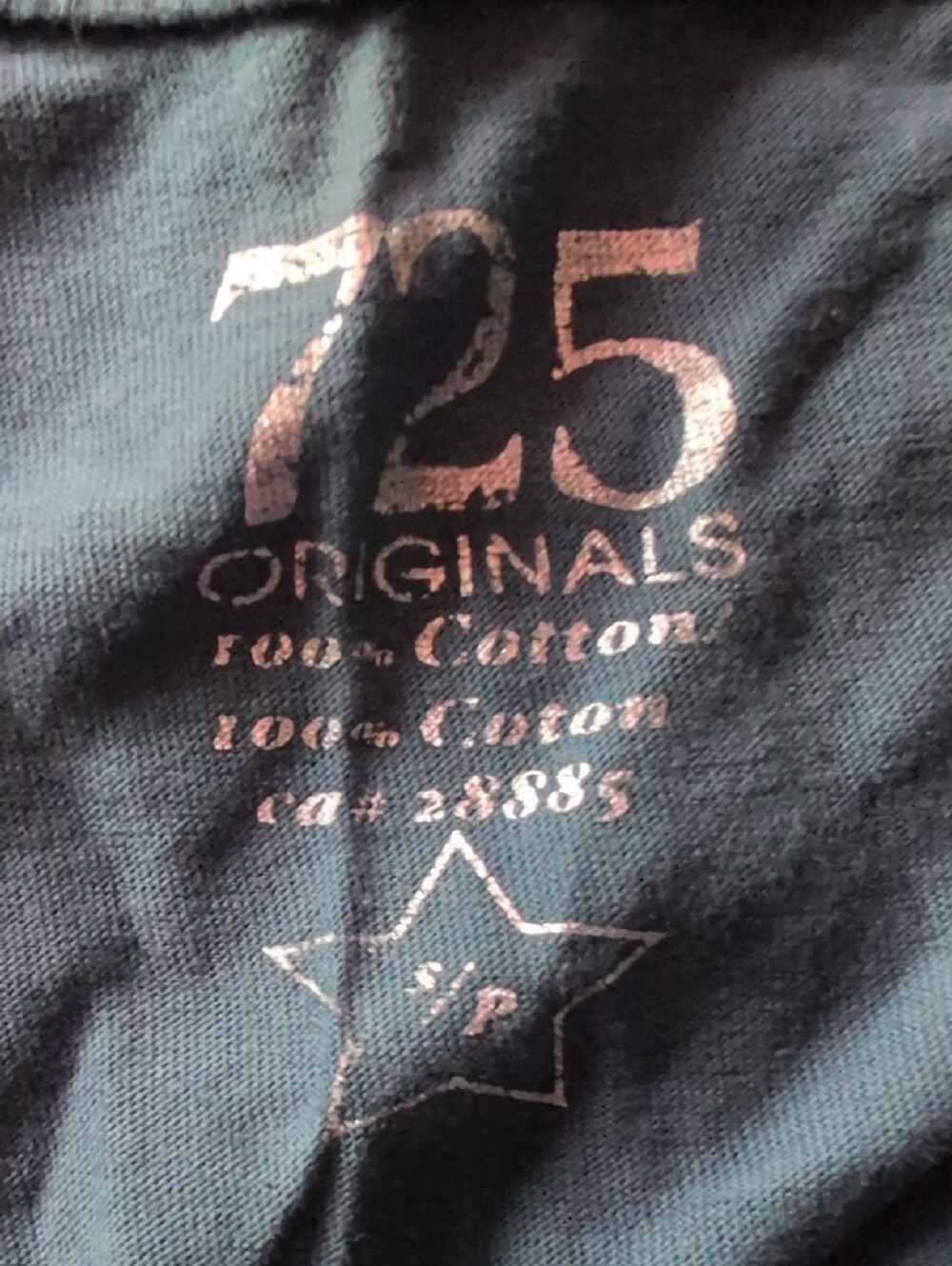 Navy Graphic Rocker Crop Top - Picture 3 of 3